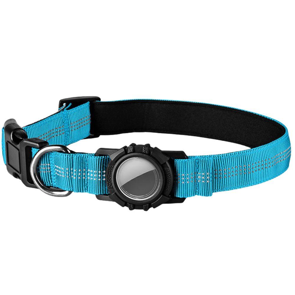 

Safety Cat Tracker Collars Elastic Band Dog GPS Collars AirTag Cat Collar for Kittens Puppies 9-13.5 in синій