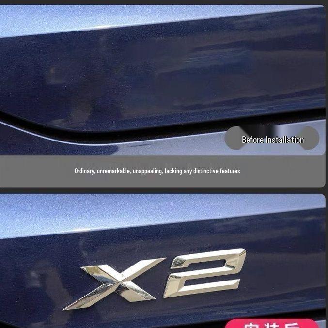 BMW X1-X7 Modified Car 3D Rear Emblem Sticker Letters
