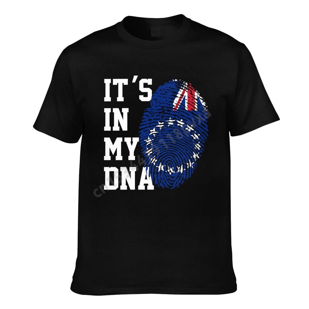 Cook Islands Flag ITS IN MY DNA Men Women Tshirt Boys Tees T Shirt Hip Hop Tshirts XS5XL 100 Cotton