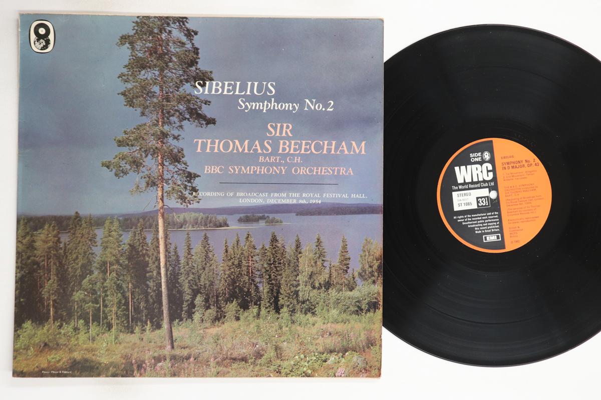 

LP Record THOMAS BEECHAM, BBC SYMPHONY ORCHES - Sibelius Symphony No2 In D Major Op ST1085 WORLD RECORD CL UK Classical Used