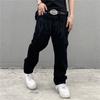 Danmo Men's Loose Straight Tube American Hiphop Floor Pants Embroidery Hip Hop Trousers