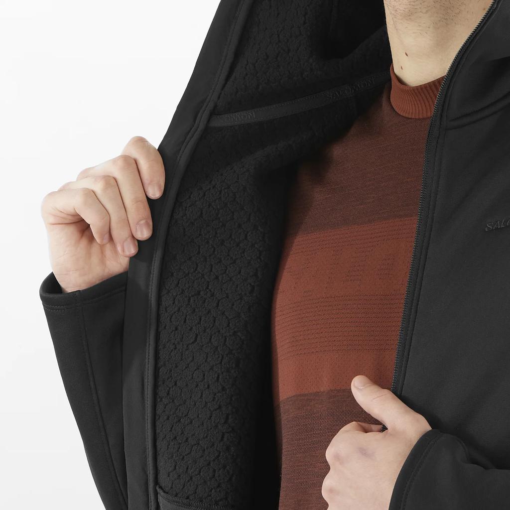 New SALOMON OUTLINE Jackets & Coats Men's Black LC2293300