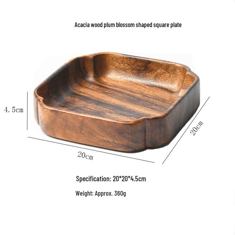 

Набір закусочних та десертних тарілок з деревини акації: Фрукти, Десерт, Салат та Дитячі Секційні Тарілки