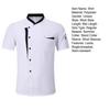Unisex Chef Shirt Kitchen Single-breasted Short Sleeve Stand Collar Stain-resistant Loose Kitchen Bakery Restaurant Canteen Waiter Top Cook Uniform