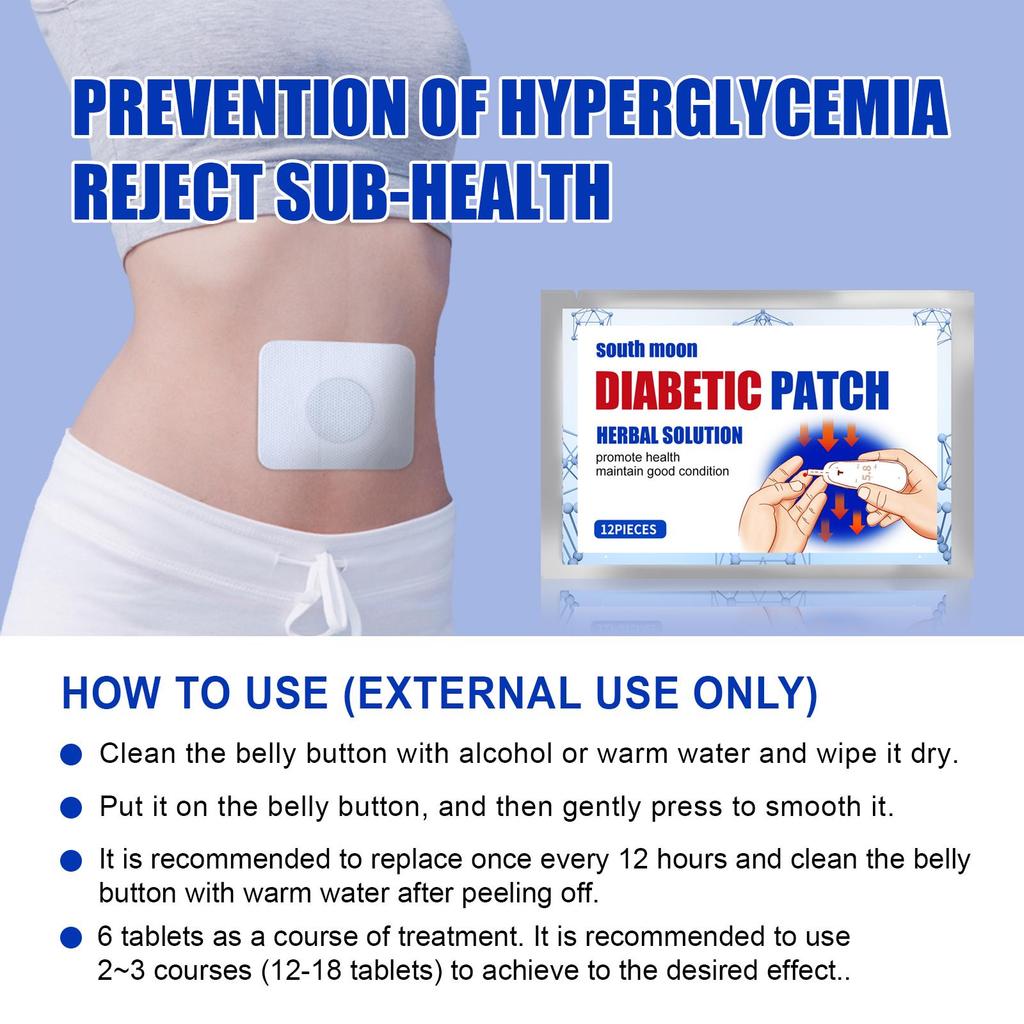Sugar Relief Patch Body Care Patch for Middle-Aged and Elderly Individuals Relieves Thirst and Prevents High Blood Sugar Personal Health Care Patch