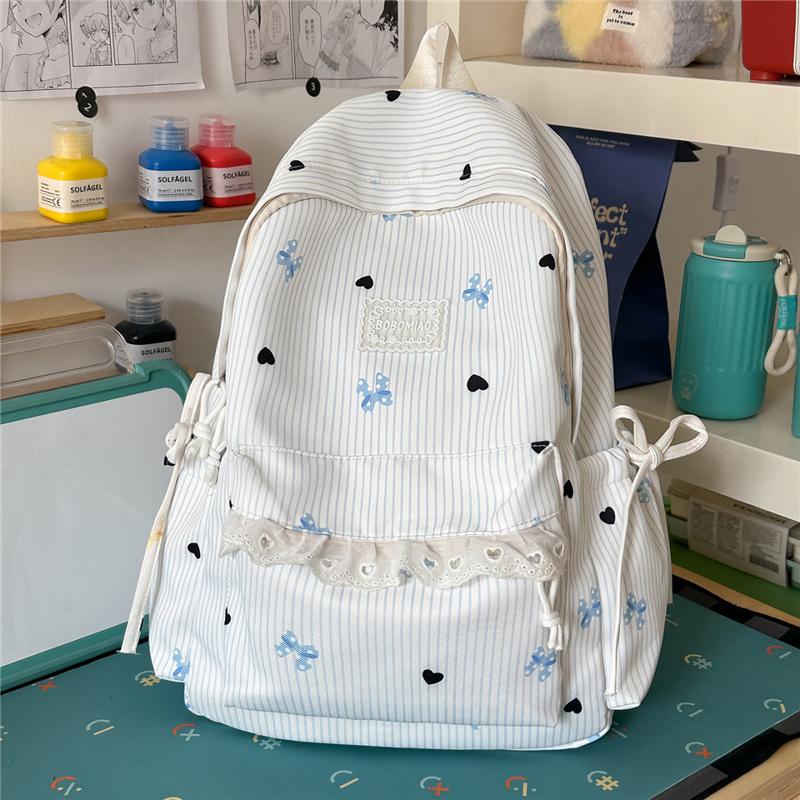 Printed Student Schoolbag Junior High School Student Lightweight Backpack Large Capacity Backpack