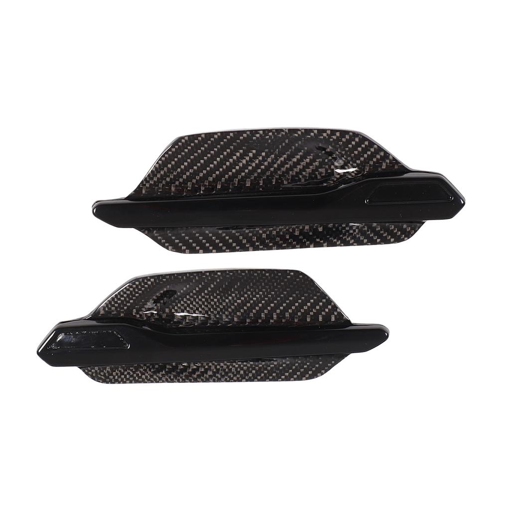 2Pcs/Set Carbon Fiber Side Marker Air Vent Cover Trim Replacement for M2 F87 2015‑2020