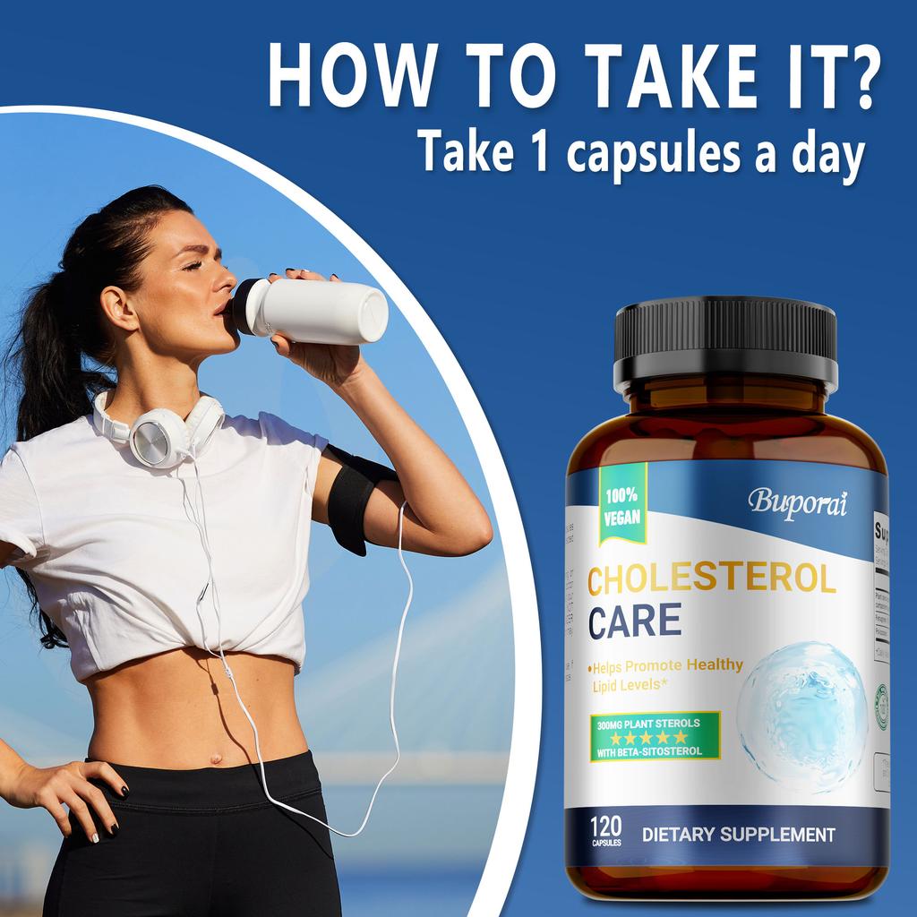 Contains a Mixture of Phytosterols, Fenugreek, and Polyeicosanol, Which Helps Lower Cholesterol and Blood Lipid Levels.
