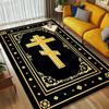 Cross Living Room Nonslip Area Rug Soft Carpet For Bedroom Game Playroom Sofa Office Home Decor Doormat Christmas Gift C926112