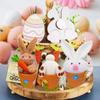 Easter Bunny Doll Ornaments Decorative Flower Pots Home Festive Atmosphere Decoration Decorations