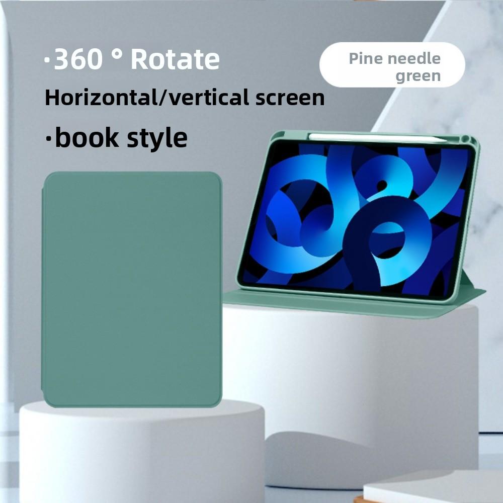 Skórzane etui na 2024 iPad Pro 11 iPad Air 11 Pokrowiec ze stojakiem obrotowym z akrylowym tyłem 10.2 12.9