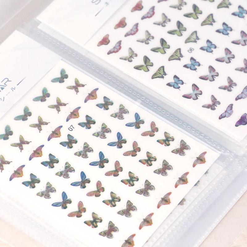 Autocolante pentru unghii Carte de depozitare Album goale Decalcomanii de colectare Organizator Suport Display Notebook Instrumente pentru manichiura