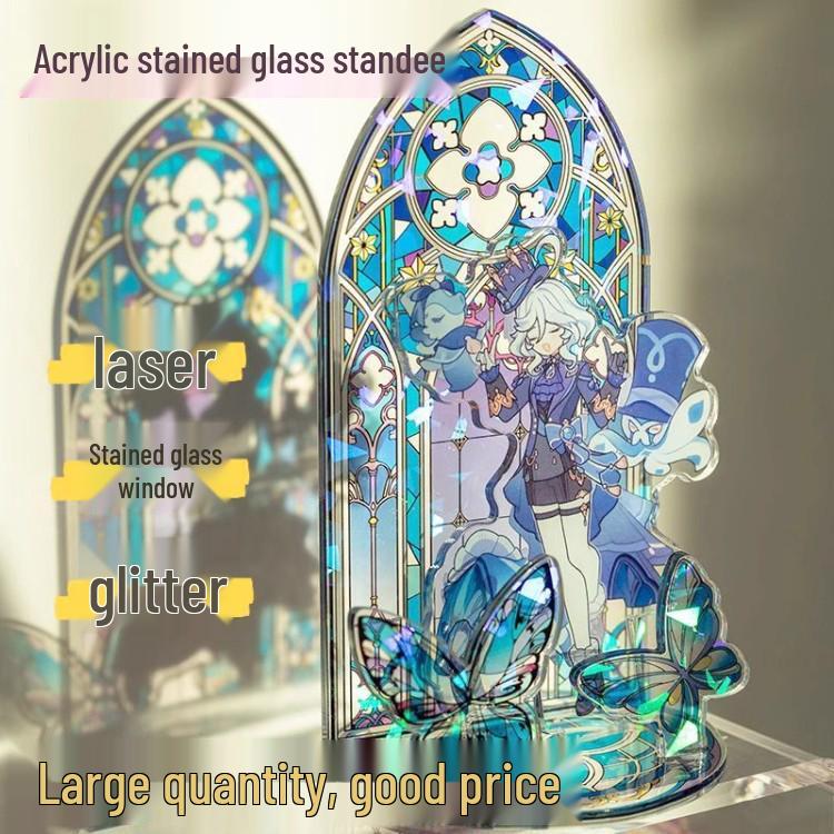 Индивидуальный двухмерный мультяшный акриловый витражный стенд - Украшение и подарок с HD-дисплеем