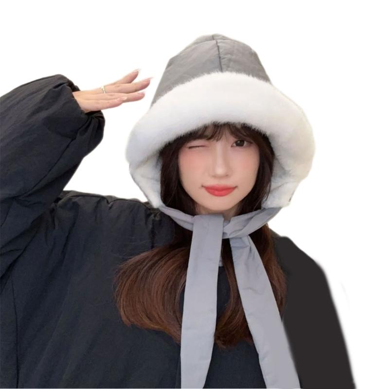 

Warm and Cosy Convertible Crossbody Hat Bag Featuring Down Cotton Insulation Lightweight Trendy Bonnet Cap серый