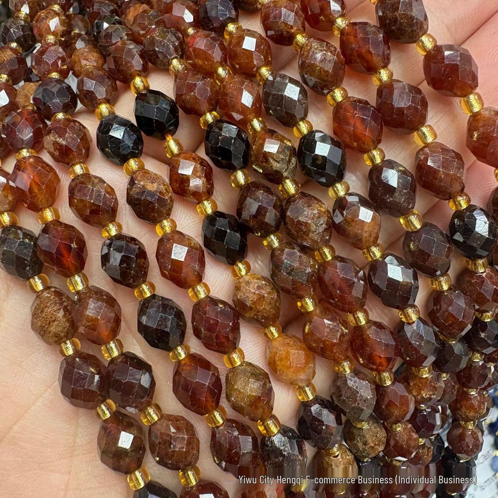 6x8mm Faceted Oval Natural Stone and Crystal Beads for DIY Jewelry