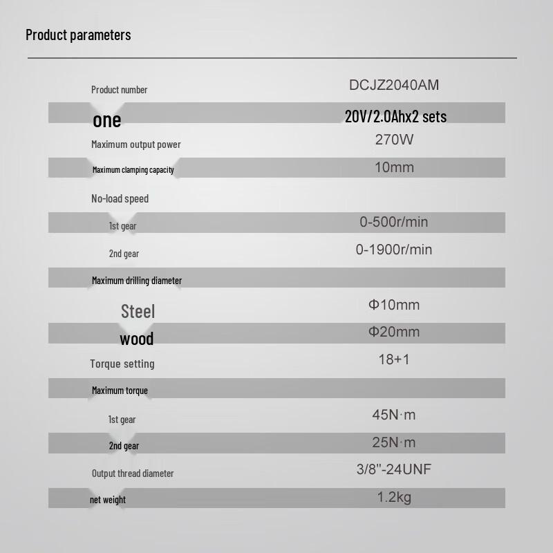 Dongcheng 20V Cordless Brushless Drill/Driver CN plug (adapter included)