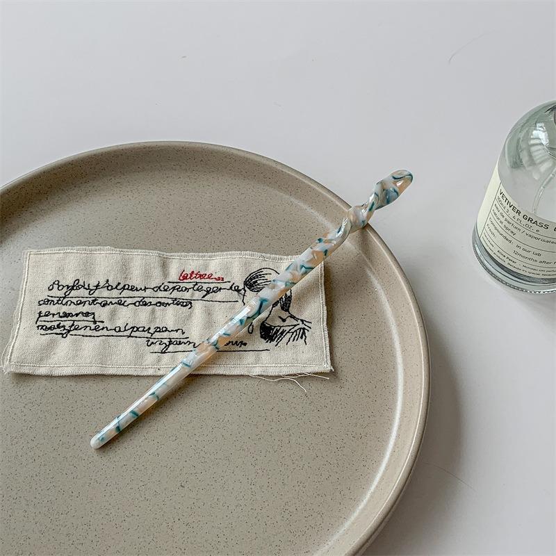 1pc Mermaid Lady Acetic Acid Sweet Colorful Hairpin Simple Modern Ancient Style Pan Hairpin Versatile Hairpin for Daily Use