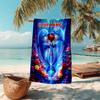 1PC Custom Name Love Between Dolphins Beach Towel Highly Absorbent And Sand-Resistant Towel for Swimming, Pool, Yoga, And Travel Lightweight