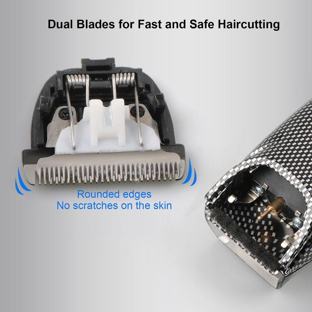Hair Trimmer USB Charging Safe Automatic Hair Suction Electric Hair Clipper with 4 Guide Combs for Men Home