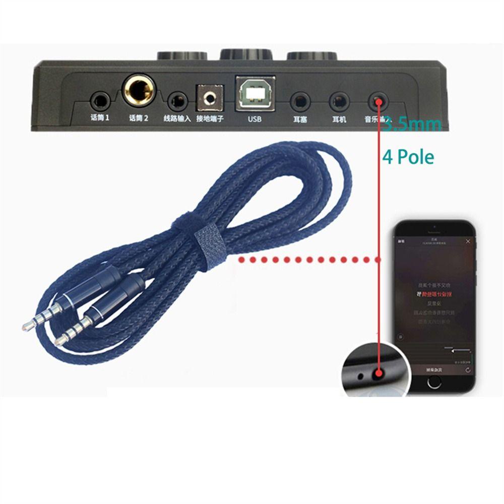 MP3 3.5mm Male to Male 4 Poles Cable 3.5mm Audio Cable Audio Adapter Cord AUX Cord Car AUX Cable