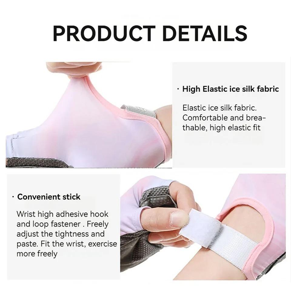 Weightlifting Gloves Fitness Gym Equipment Exercise Gloves Half-finger Yoga Spinning Bike Breathable Anti-slip For Women