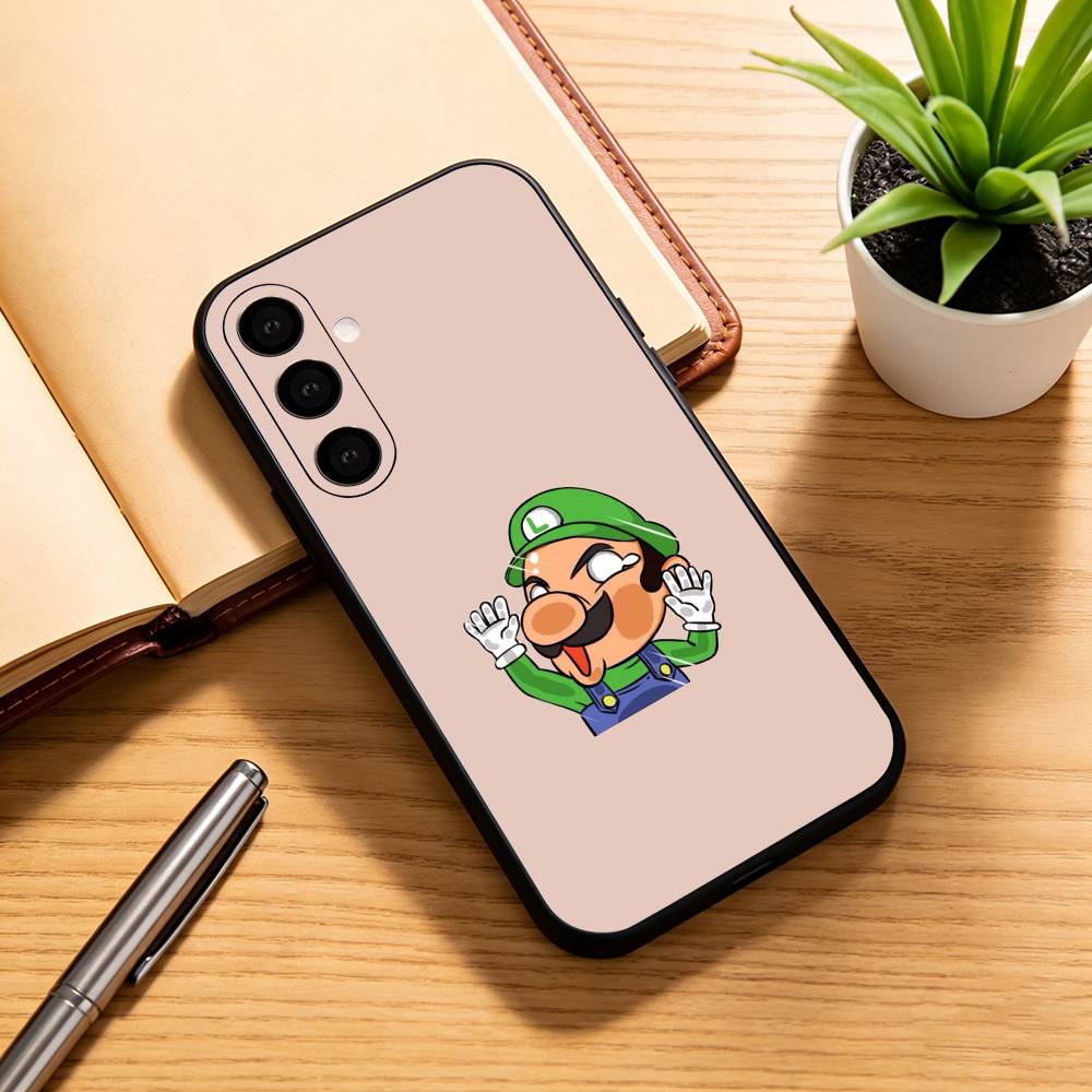 Funny Super Z-MarioS Bros  Phone Case Black Silicone Soft For Samsung Galaxy A73,A72,A71,A70,A53,A52,A51