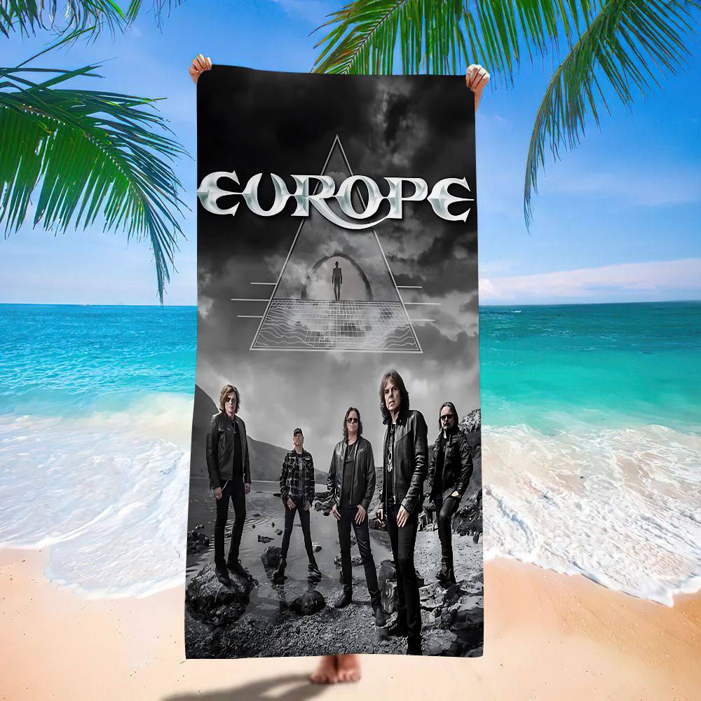 Charismatic Rock Band E-Europe Bath Towel Microfiber Soft Water Absorbing Breathable For Girl Kids Decorative Beach Towel
