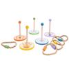 Jeu d'adresse - Engelhart - 604020 - 5 anneaux en corde - 5 figurines en bois - Multicolore