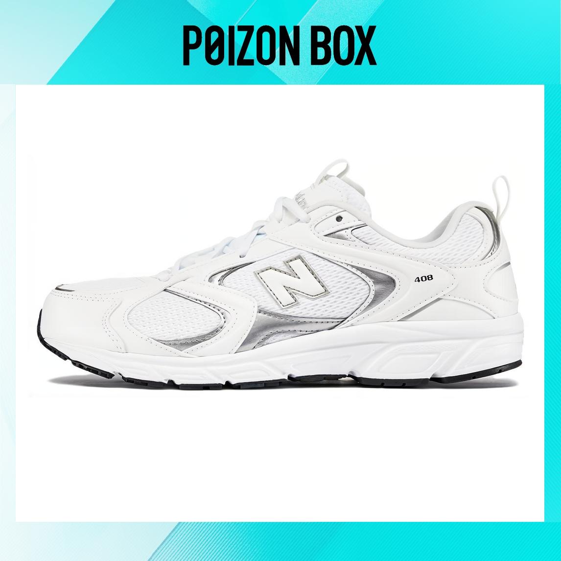 

New Balance 408 White Silver