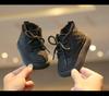 Weiche Sohle Kurze Stiefel für Jungen & Mädchen - Fleecegefütterte Baby Lauflernschuhe & Warme Winter Schneestiefel
