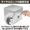 Felimoa Stainless Steel Piggy Bank with Dial Lock for Bills and Reusable Coins,