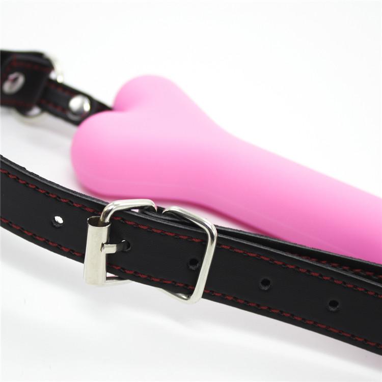 Soft Harness Mouth Silicone Dog Bone Ball Gag Open Mouth Gag Bdsm Bondage Slave Gag Sex Products Sm  Sex Toys for Women