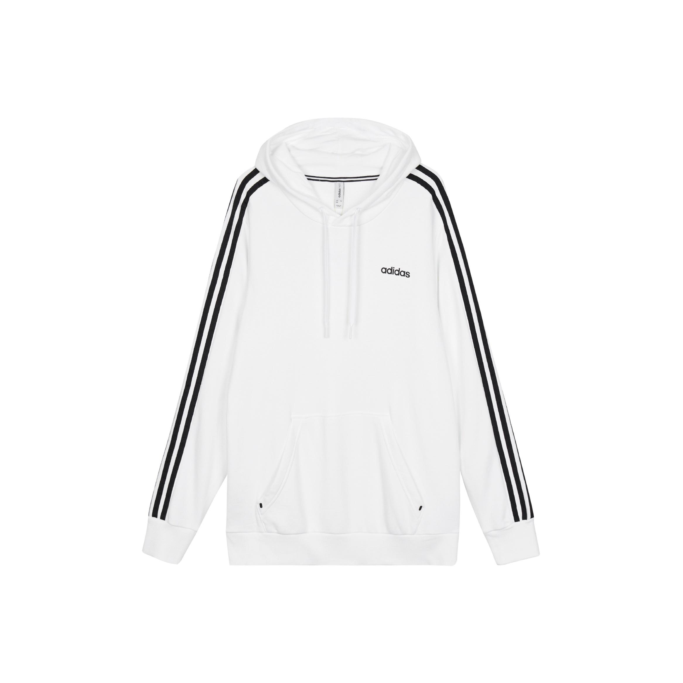Мужская спортивная толстовка Adidas Neo Casual с полосками по бокам, белая H53023 M