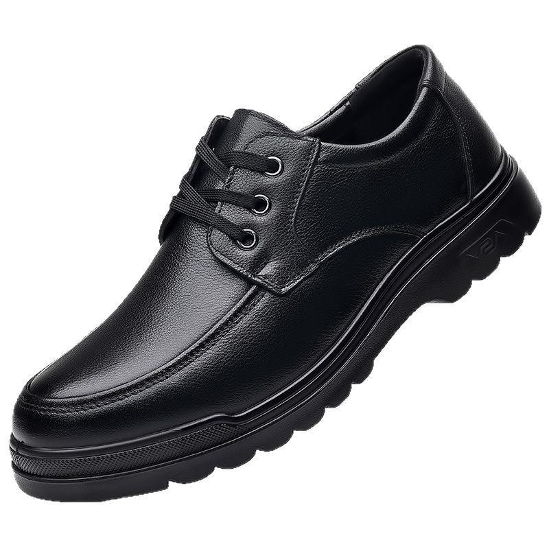 Fashion Men Classic Leather Shoes Spring Autumn Comfortable Platform Casual Shoes British Business Brand Men Luxury Dress Shoes Zapatos