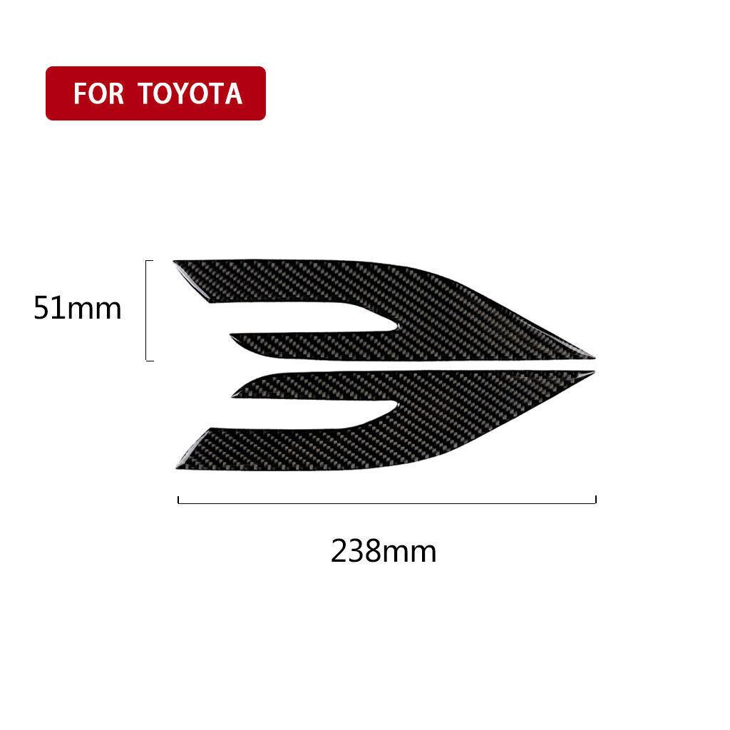 Carbon Fiber Front Headlight Eyebrow Eyelid Cover Trim For Toyota Camry 2018-19