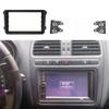 Double DIN Car Fascia for Volkswagen Skoda Seat Car Radio Frame Fascia Auto Frame Dash Kit Compatible with Caddy Touran Passat Tiguan