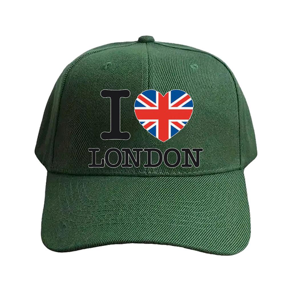 I Love London Cap summer woman Man Adult Hat Fashion Casual Adjustable Printed Baseball Caps Trucker Cap