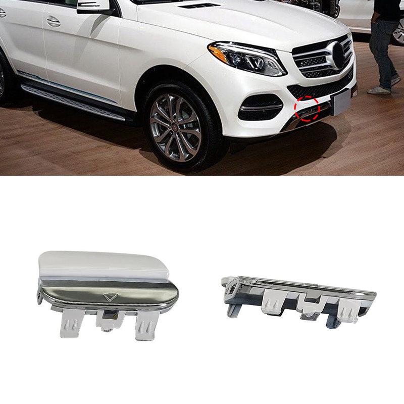 Car Front Bumper Tow Hook Cover Cap Towing Hole Lid Trailer Trim Cap For Mercedes Benz GLE Class W292 2015- GLE350 GLE400