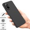 For Realme C67 4G Case Liquid Silicone Fiber Lining Protective Phone Cover with Strap