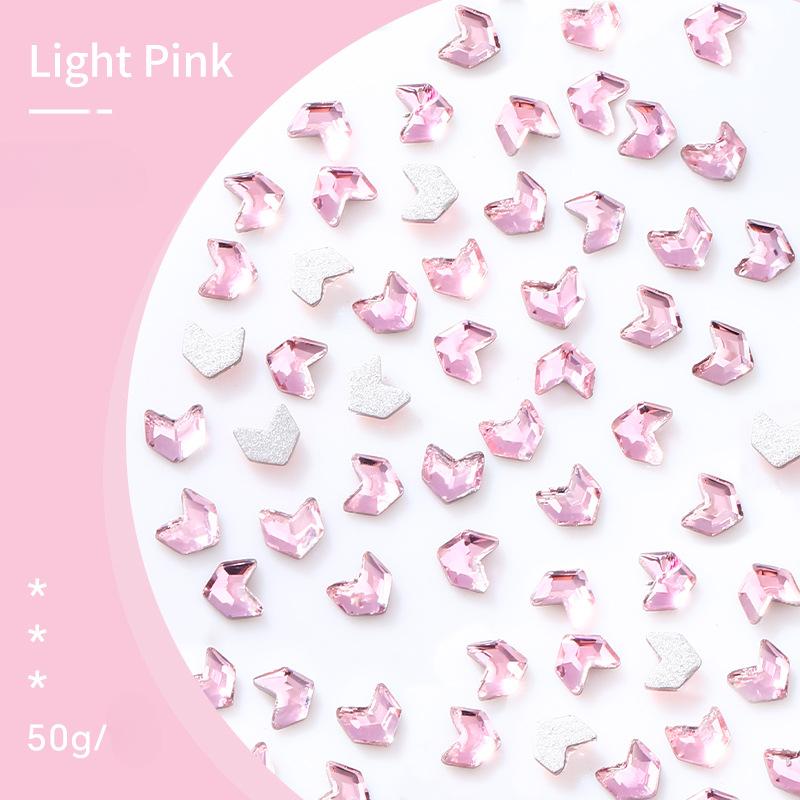 

Цветной K9 нейл-арт солодовый бриллиант с плоским дном, небольшой пшеничный колосок, мини-бриллиант специальной формы, украшения для нейл-арта 50 pcs in a pack