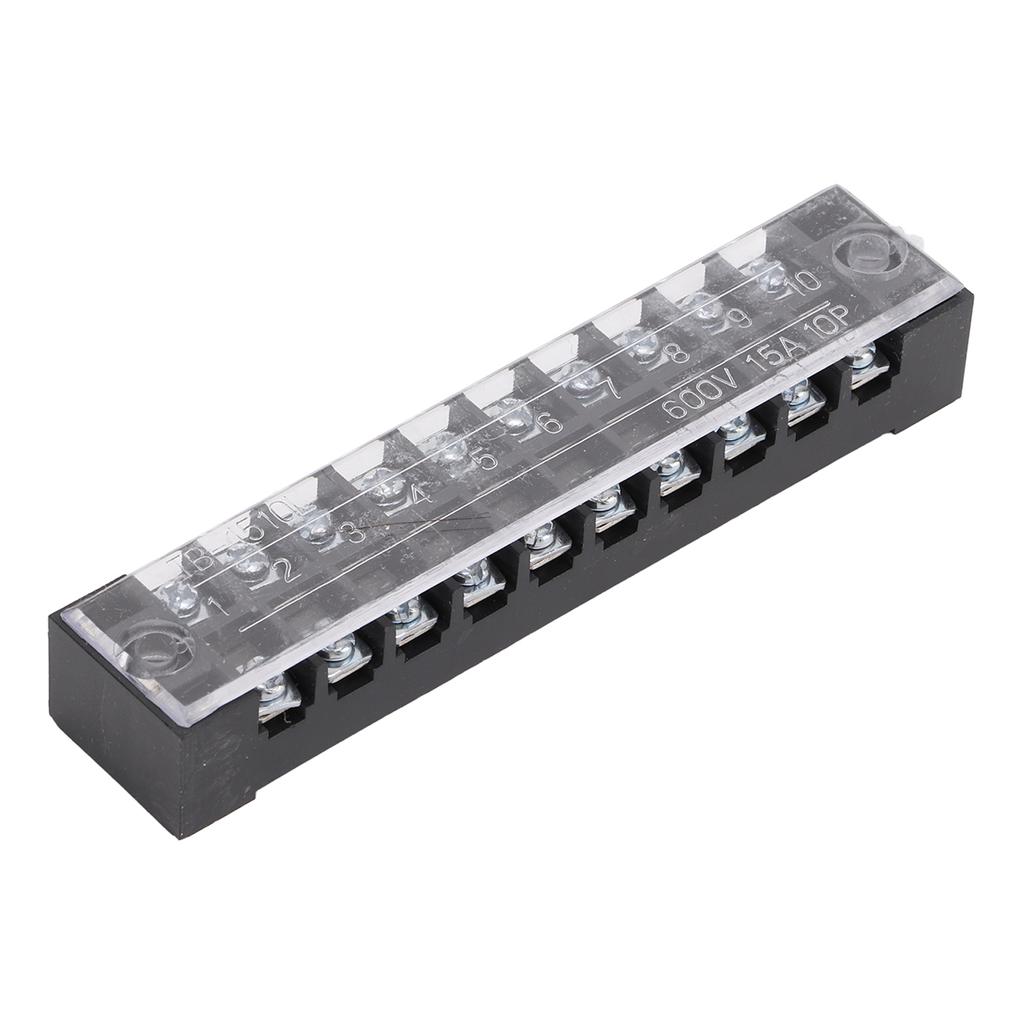50pcs Terminal Block Stable Reliable Electrical Conductivity Compact Convenient Wire Connector for Factories 5A 600V