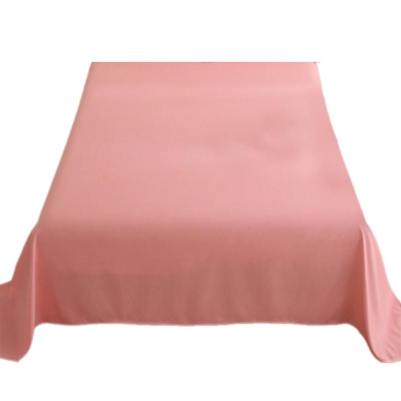 Single Complete Sheet Soft and Breathable Various Size Bedspread for Bedrooms Guest Room Students Dorm Bedding Sheets
