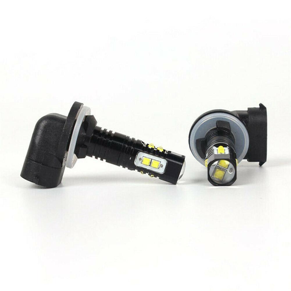 1 Pair Car Led Fog Light Driving Bulbs 881 50w 10 Lights Led Anti-fog Lamp Headlight 360 Degree Lighting Angle