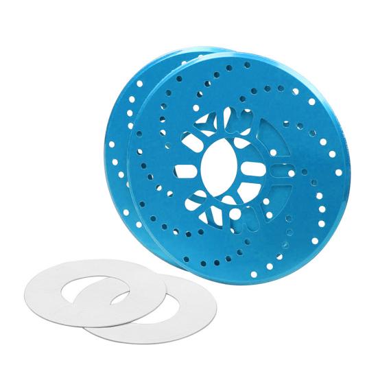 2Pcs Universal Aluminum Car Racing Disc Pad Decorative Brake Motor Covers Drum