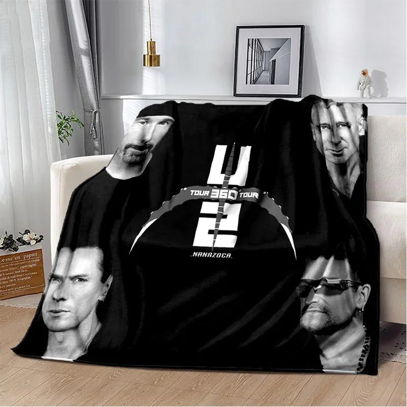 

U2 Rock Bang Bono одеяло с 3D принтом, мягкое одеяло для дома, спальни, кровати, дивана, пикника, путешествий, офиса, отдыха, одеяло, детское одеяло 75x90cm