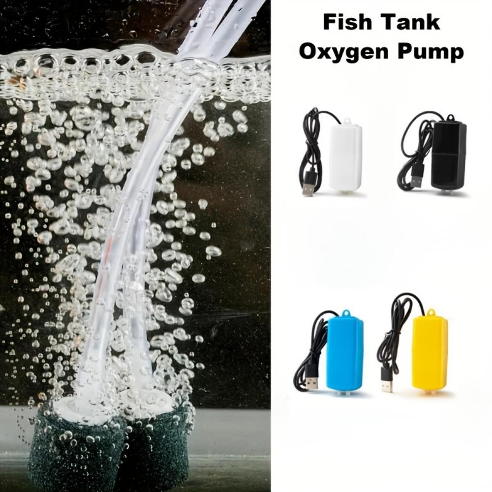 USB Double Hole Oxygenator Pump Adjustable Household Silent Oxygen Pump Aquarium Outdoor Fishing Oxygenator Spot