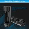 Suspension Socket Tool - 18mm, 19mm, 21mm, 22mm, 24mm Strut Nut Socket with 12 Point 1/2" Drive - Easy Remove Strut Nuts - Vm Number 3353