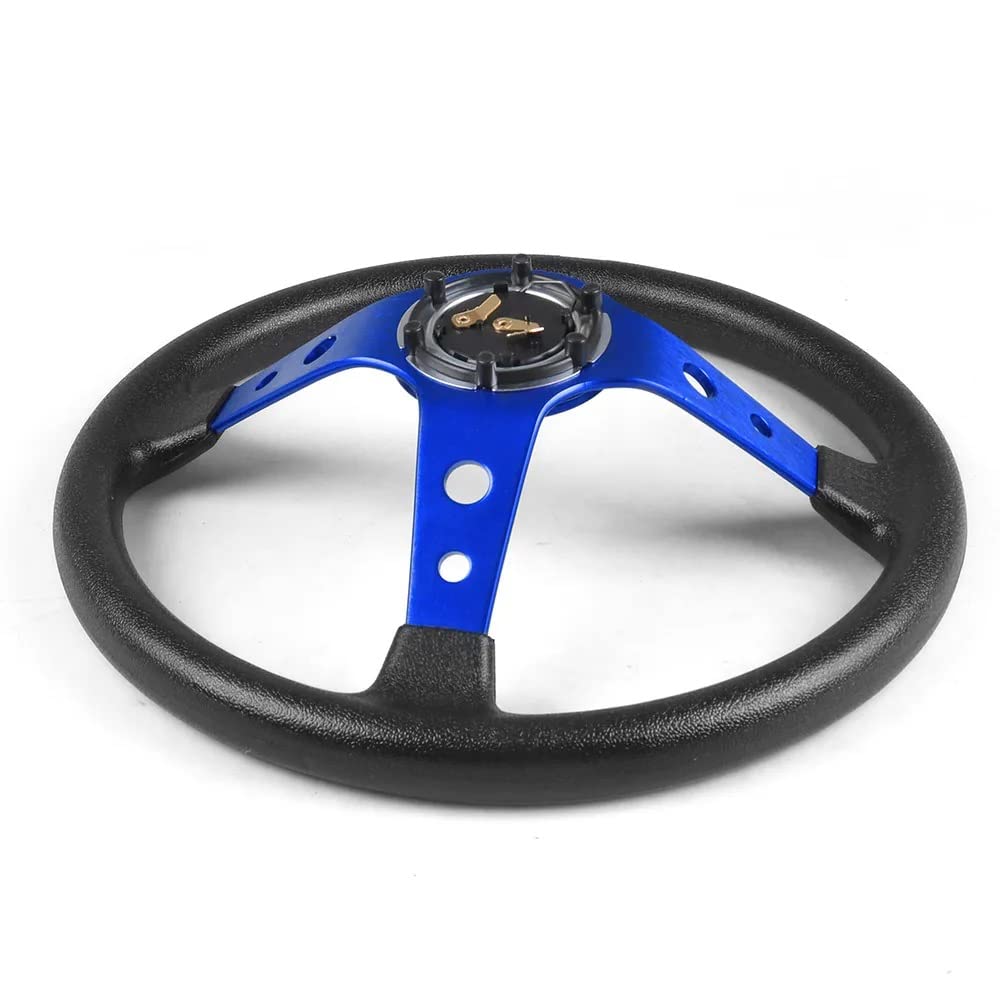 Roost Sport Steering Wheel, 35mm Diameter, 350mm, Sports Type (350mm, Red)