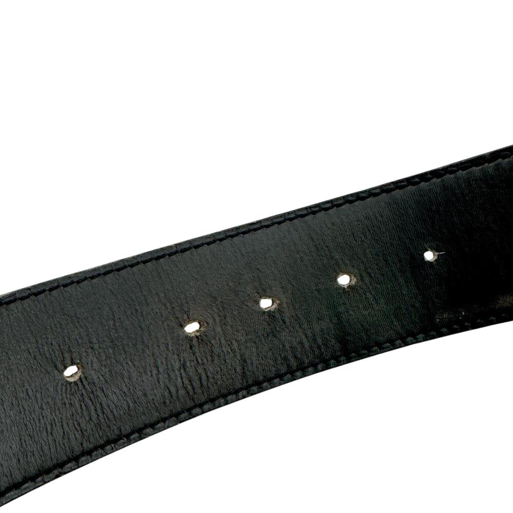 HERMES leather Constance H belt Brown leather Used