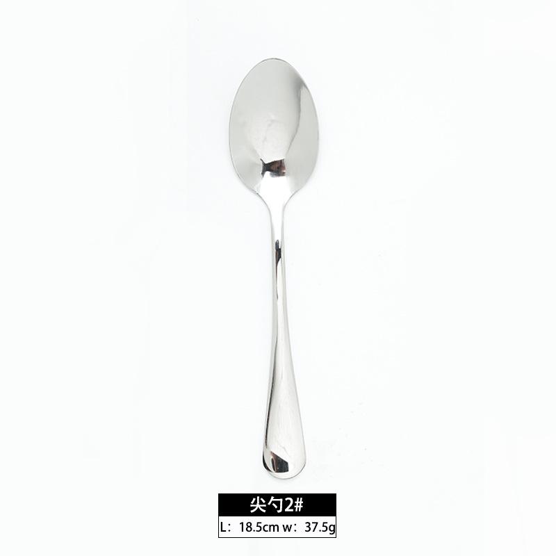 Stainless Steel Knife, Fork and Spoon Western Food Steak Knife Fruit Fork Steak Tableware Dessert Fork Jieyang